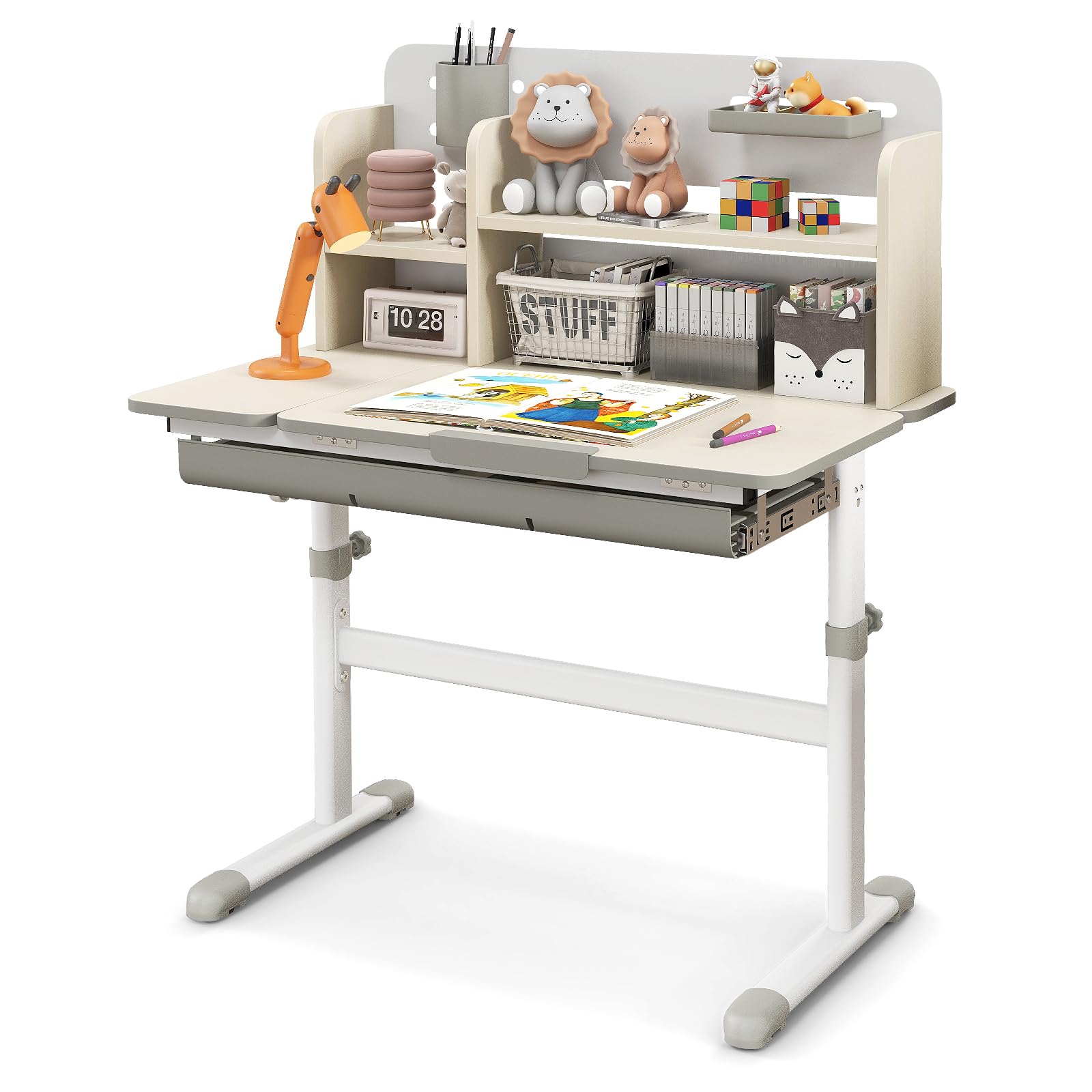 Amazon.com: HONEY JOY Kids Desk, Children School Study Desk w/ 7